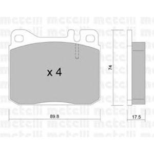накладки METELLI 22-0011-1 
