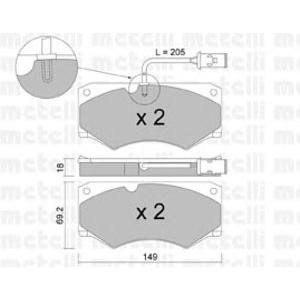 накладки METELLI 22-0014-3 