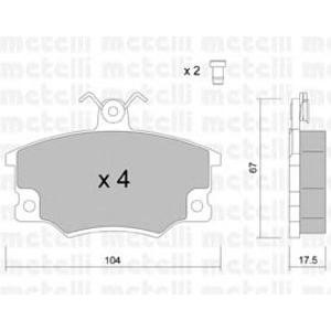 накладки METELLI 22-0030-1 