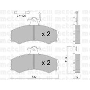 накладки METELLI 22-0031-0 