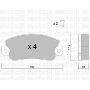 накладки METELLI 22-0033-1 