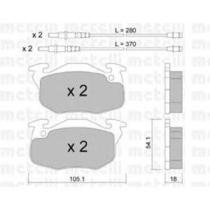накладки METELLI 22-0037-1 
