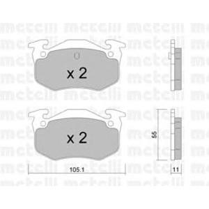 накладки METELLI 22-0038-0 