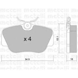 накладки METELLI 22-0041-0 