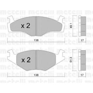 накладки METELLI 22-0045-2 