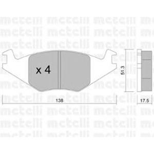 накладки METELLI 22-0047-0 