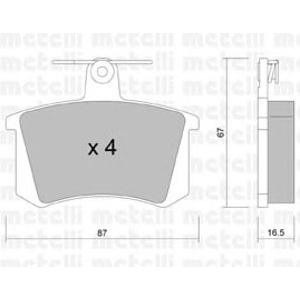 накладки METELLI 22-0048-0 