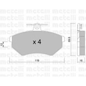 накладки METELLI 22-0050-0 
