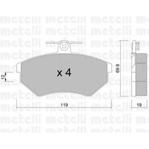 накладки METELLI 22-0050-2 