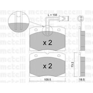 накладки METELLI 22-0051-0 