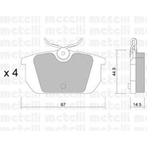 накладки METELLI 22-0064-0 