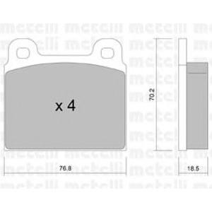 накладки METELLI 22-0078-0 