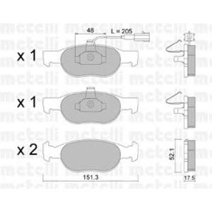 накладки METELLI 22-0079-0 