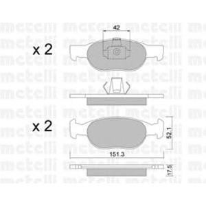 накладки METELLI 22-0079-1 