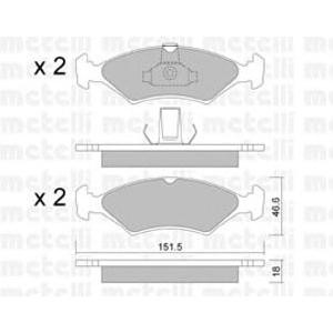 накладки METELLI 22-0093-0 