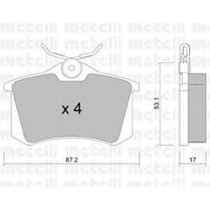 накладки METELLI 22-0100-1 