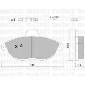 накладки METELLI 22-0105-0 