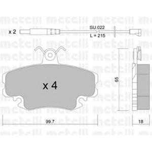 накладки METELLI 22-0120-0K 