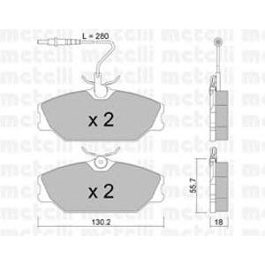 накладки METELLI 22-0142-0 