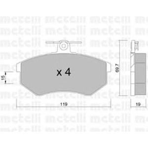 накладки METELLI 22-0148-0 