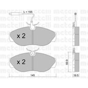 накладки METELLI 22-0154-0 