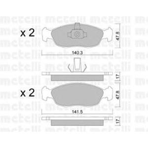 накладки METELLI 22-0156-1 