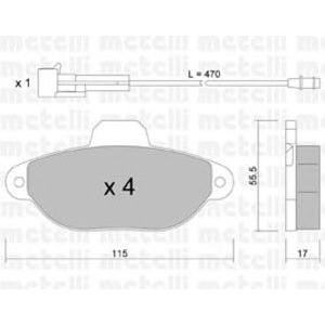 накладки METELLI 22-0159-0 