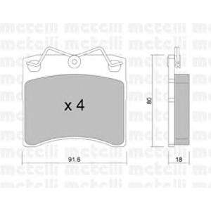 накладки METELLI 22-0163-0 