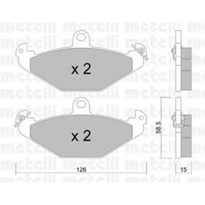 накладки METELLI 22-0165-0 