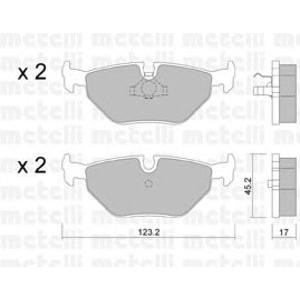 накладки METELLI 22-0180-0 
