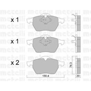 накладки METELLI 22-0181-1 