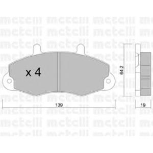 накладки METELLI 22-0194-0 