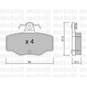 накладки METELLI 22-0199-0 