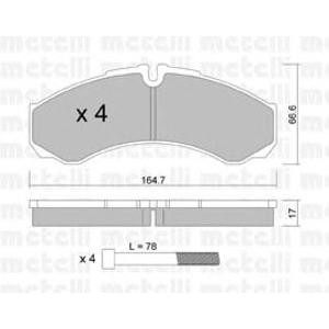 накладки METELLI 22-0212-3 