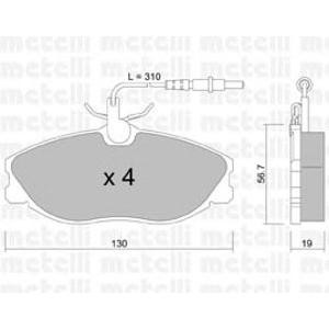накладки METELLI 22-0214-0 