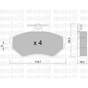 накладки METELLI 22-0215-0 
