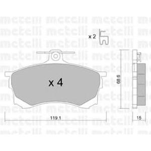 накладки METELLI 22-0250-0 