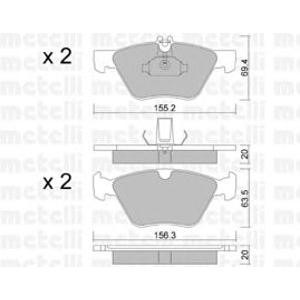 накладки METELLI 22-0252-0 