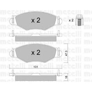 накладки METELLI 22-0254-0 