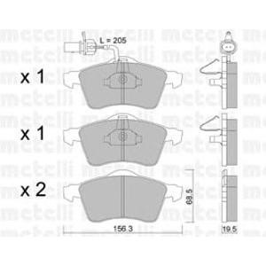 накладки METELLI 22-0263-1 