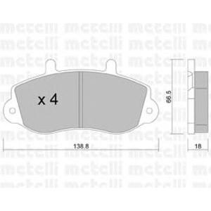 накладки METELLI 22-0264-0 