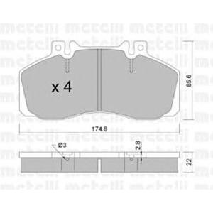 накладки METELLI 22-0267-0 