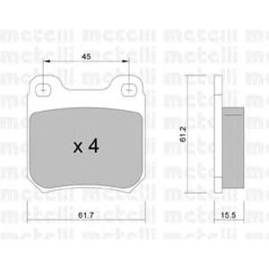 накладки METELLI 22-0275-0 
