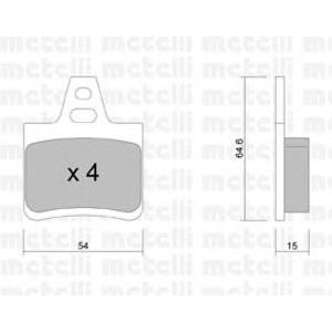 накладки METELLI 22-0285-0 