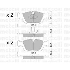 накладки METELLI 22-0312-0 