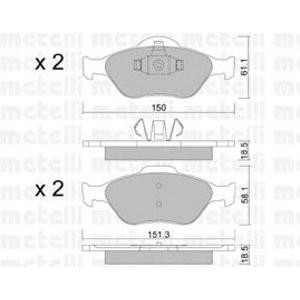 накладки METELLI 22-0316-0 