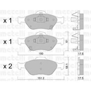 накладки METELLI 22-0316-1 