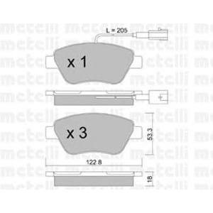 накладки METELLI 22-0321-0 