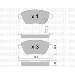 накладки METELLI 22-0321-2 