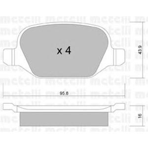накладки METELLI 22-0324-1 